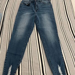 Black label high rise skinny jeans